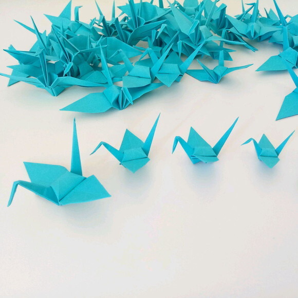 Tsuru Avulso | 4 cm a 7 cm | Decoração em Origami