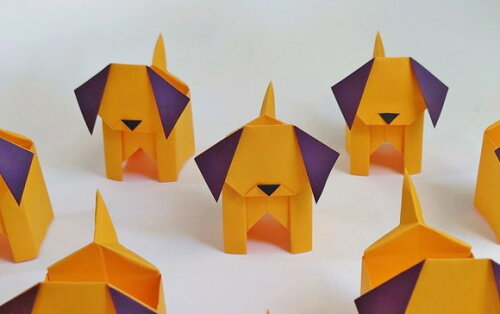 Cachorro | Forminha para Doces em Origami