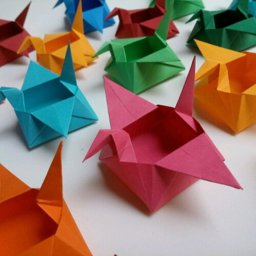 Caixa Tsuru | Forminha para Doces em Origami