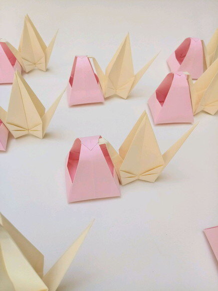 Cegonha Tsuru | Forminha para Doces em Origami