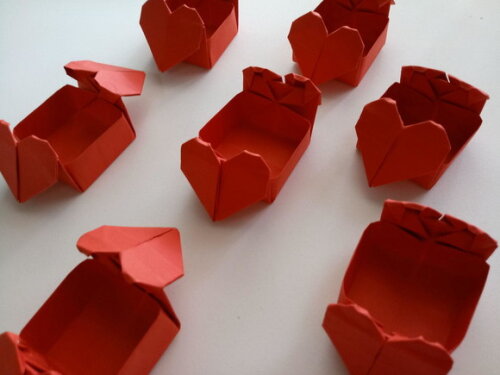 Coração | Forminha para Doces em Origami