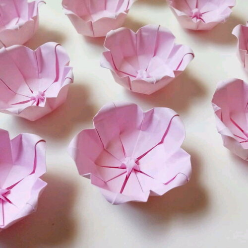 Flor de Cerejeira | Forminha para Doces em Origami
