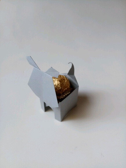 Hipopótamo | Forminha para Doces em Origami