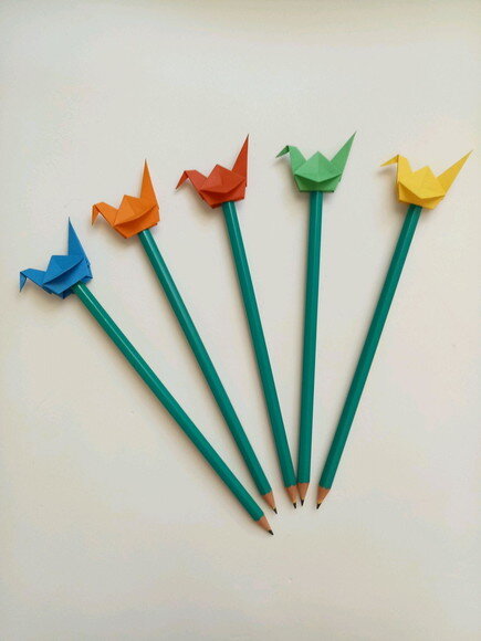 Lápis Tsuru | Lembrancinha em Origami