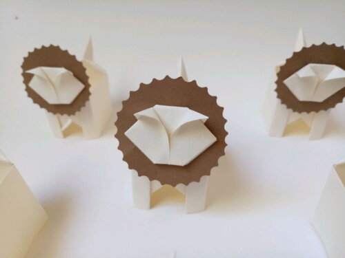 Leão | Forminha para Doces em Origami
