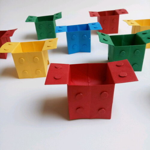 Lego | Forminha para Doces em Origami