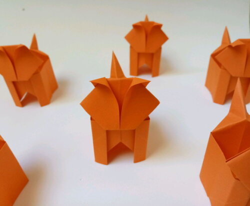 Raposa | Forminha para Doces em Origami