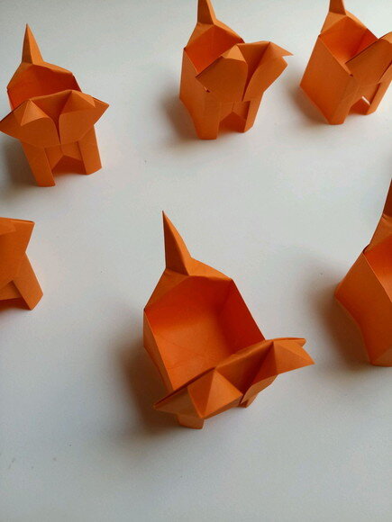 Raposa | Forminha para Doces em Origami