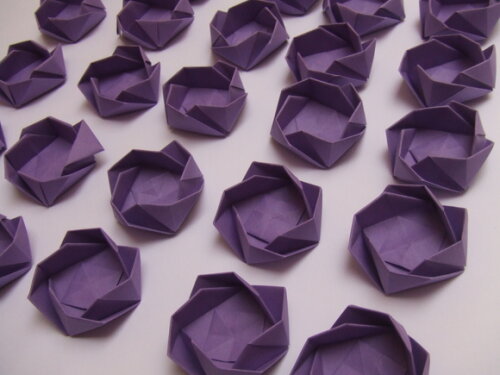 Rosa | Forminha para Doces em Origami