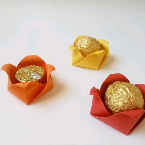 Tulipa | Forminha para Doces em Origami