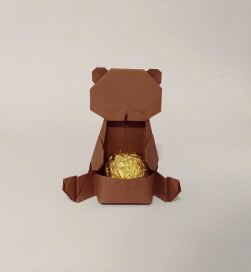 Ursinho | Forminha para Doces em Origami | Lembrancinhas