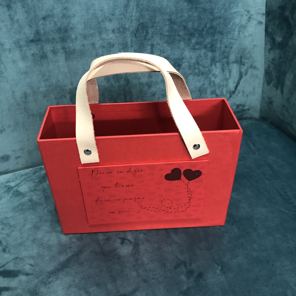 Handbag alça Couro