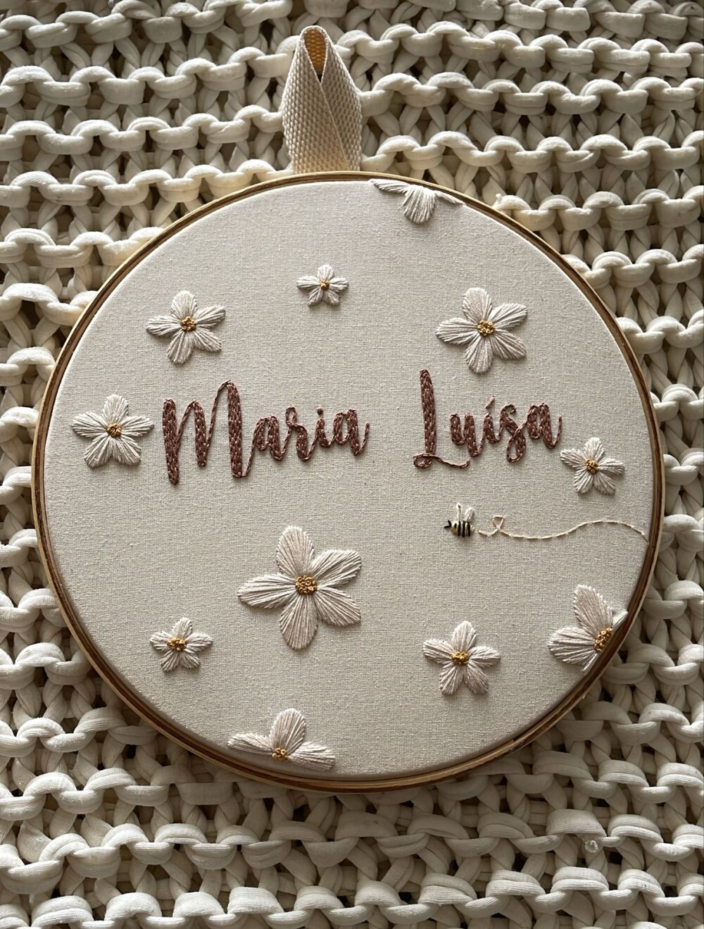 Bastidor Bordado Porta Maternidade Personalizado