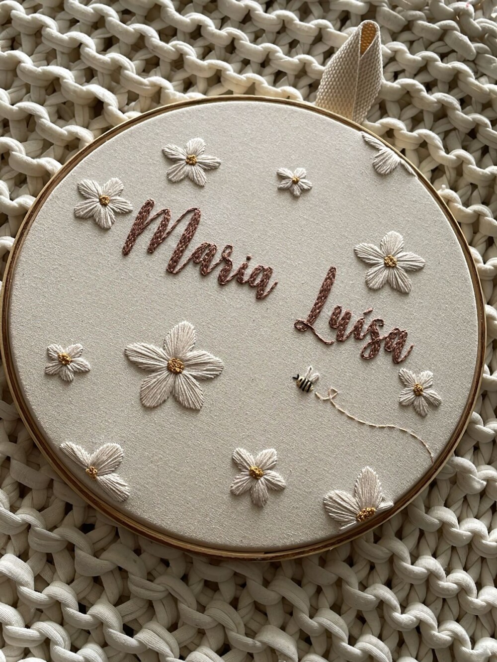 Bastidor Bordado Porta Maternidade Personalizado