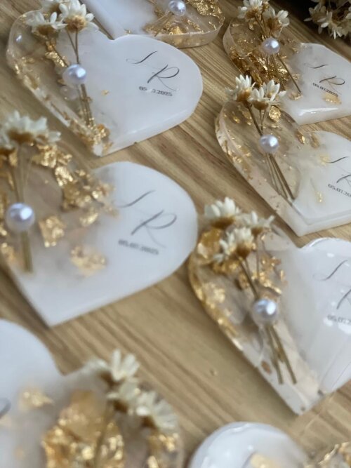 Lembrancinha de Casamento em Resina Personalizada
