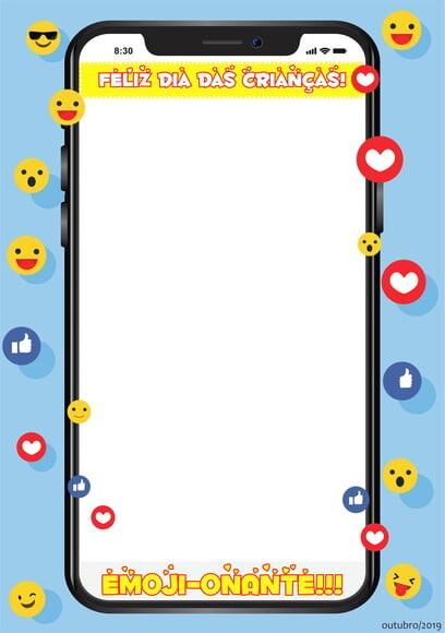 Arte para Por Foto - Tema Emoji