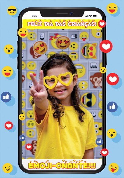 Arte para Por Foto - Tema Emoji