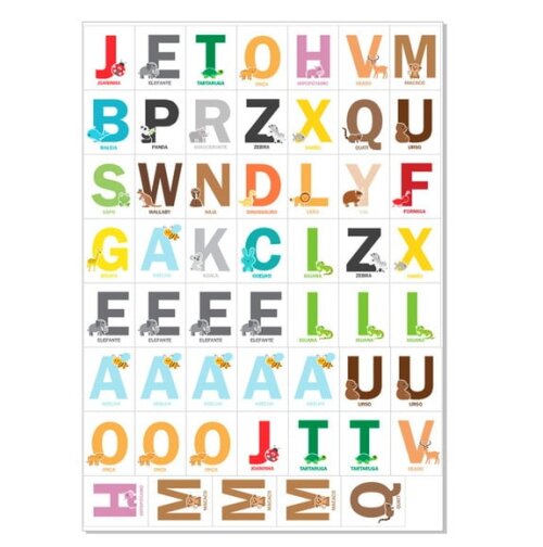 Arte Digital - Alfabeto De Animais - 80 Letras