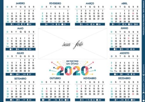 Calendário Personalizado em Manta Magnética A5