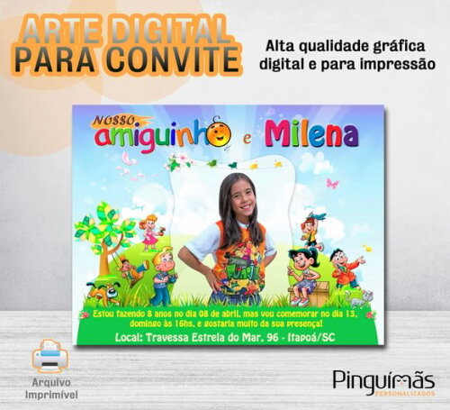 Convite Digital de Aniversário - Nosso Amiguinho com Foto