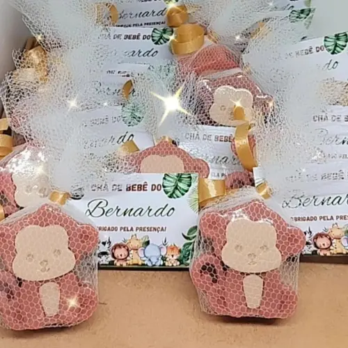 Lembrancinha Sabonete Artesanal Safari Macaco