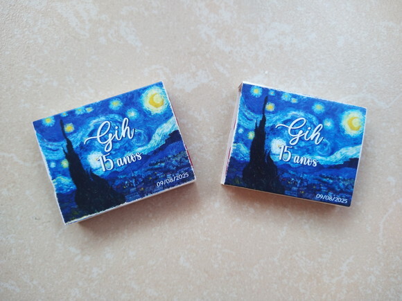 Chicletes Personalizados Van Gogh Lembrancinha 15 Anos