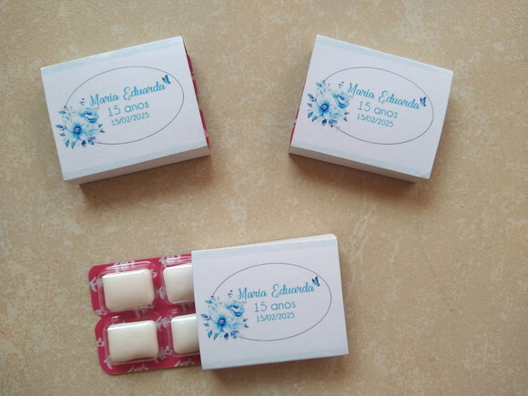 Lembrancinha 15 Anos Chicletes Personalizados