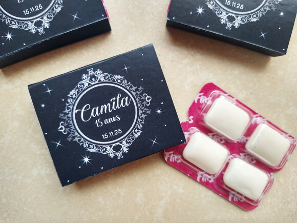 Lembrancinha 15 Anos Chicletes Personalizados