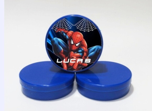 Latinha Homem Aranha | Lembrancinha Homem Aranha festa infantil