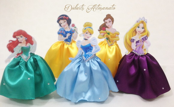 Tubetes das Princesas Disney para Lembrancinha - Didarts Artesana