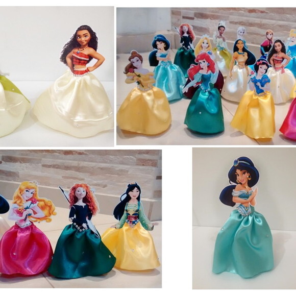Tubetes das Princesas Disney para Lembrancinha - Didarts Artesana