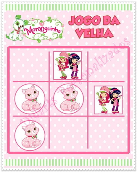 Jogo da VelhaMoranguinho Personalizado | Lembrancinha Festa Infan