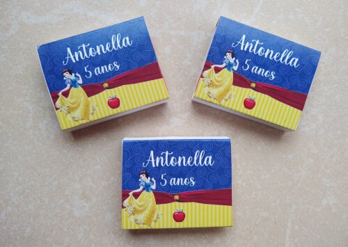 Chicletes Personalizados Branca de Neve - Lembrancinha Festa Infantil