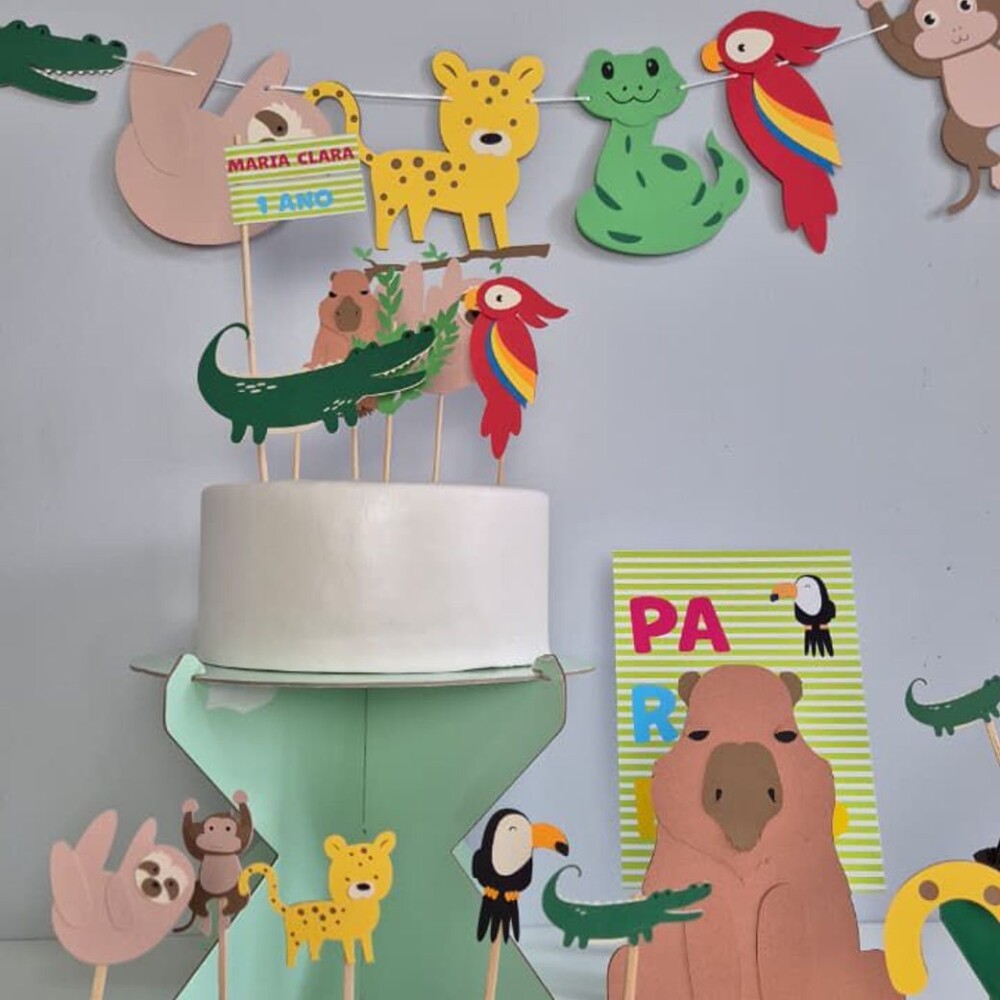 Kit Festa Fauna Brasileira - Papelaria