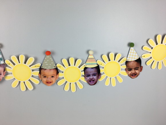 Bandeirola Rostinhos e Sol - Papelaria para Festa