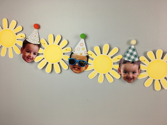 Bandeirola Rostinhos e Sol - Papelaria para Festa