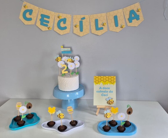 Festa Abelhinha - Kit Papelaria