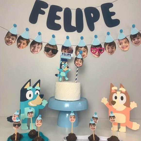 Festa Bluey e Rostinhos