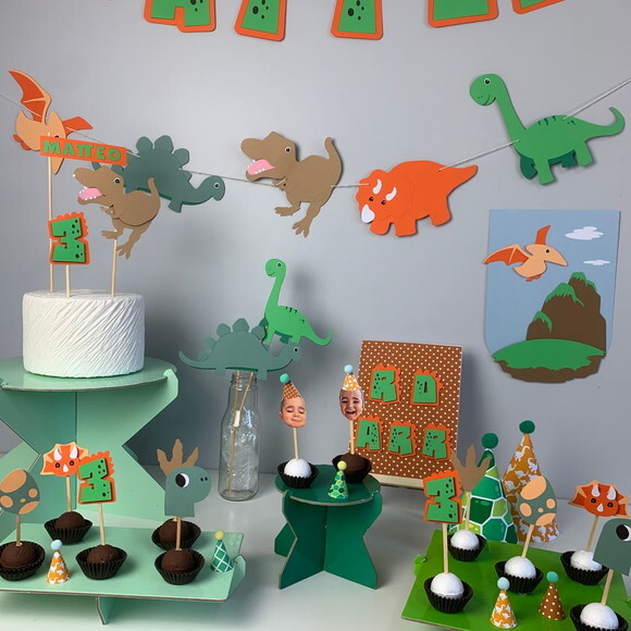 Festa Dinossauro - Kit Papelaria