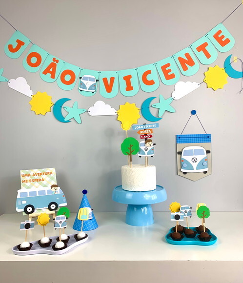 Festa Kombi - Kit Papelaria