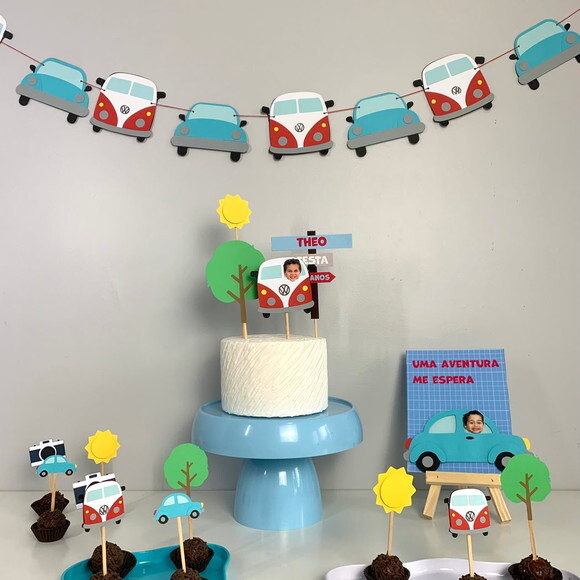 Festa Kombi e Fusca - Kit Bolinho
