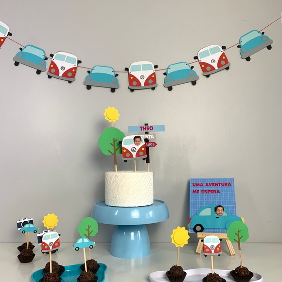 Festa Kombi e Fusca - Kit Bolinho