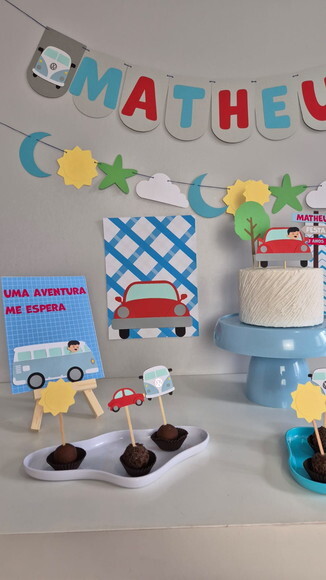 Festa Kombi e Fusca - Kit Papelaria