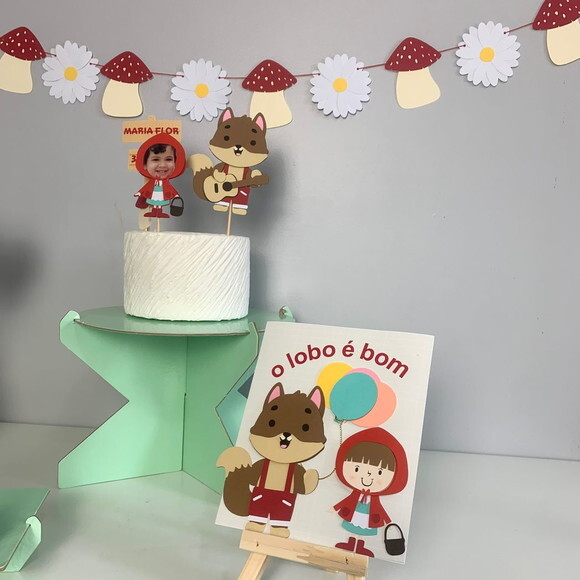 Festa Lobo Bom e Chapeuzinho Vermelho - Kit Papelaria