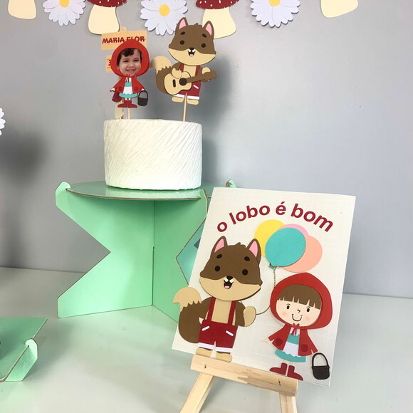 Festa Lobo Bom e Chapeuzinho Vermelho - Kit Papelaria