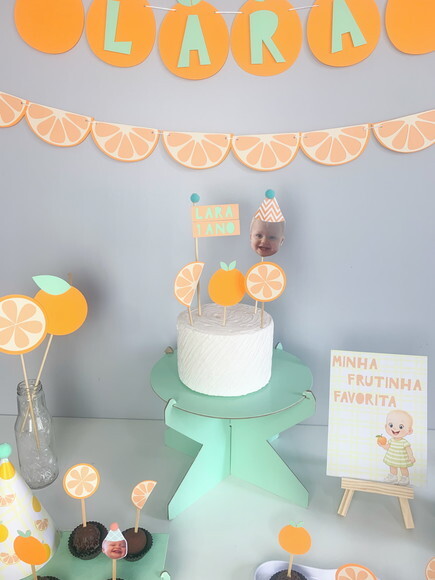 Festa Laranja - Kit Papelaria