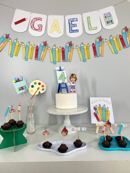 Festa Pequeno Artista - Kit Papelaria