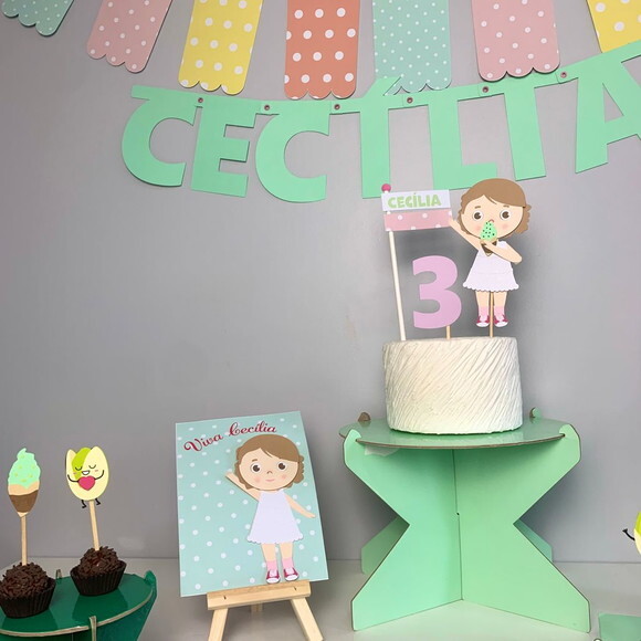 Festa Pistache - Kit Papelaria