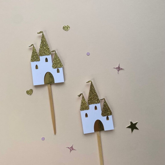 Festa Princesa - Kit Mini Topper 10 Unidades