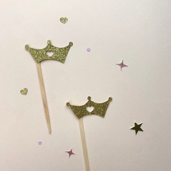 Festa Princesa - Kit Mini Topper 10 Unidades
